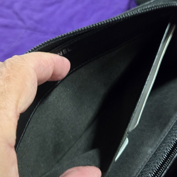 CHANEL Boy Black Quilted Lambskin Zip-around Wallet - Picture 8 of 14